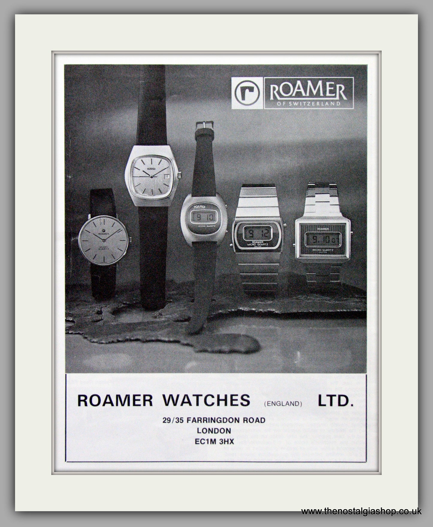 Roamer Watches. Original Advert 1978 (ref AD7080)