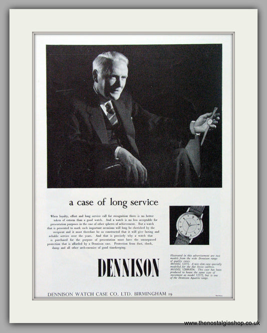 Dennison Watch Case Co. Original Advert 1959 (ref AD7099)