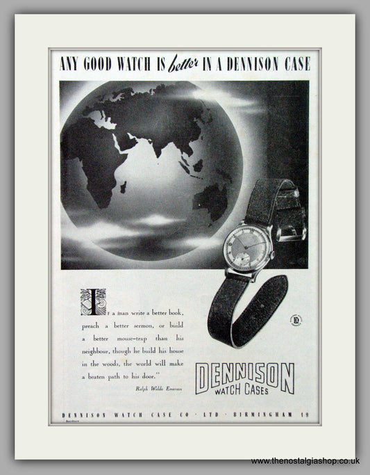 Dennison Watch Case Co. Original Advert 1949 (ref AD7106)
