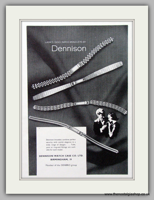 Dennison Watch Case Co. Ladies Bracelets. Original Advert 1963 (ref AD7107)