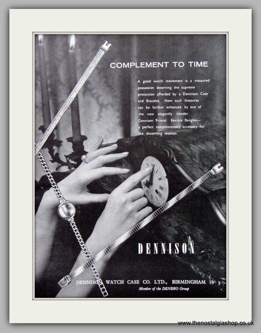 Dennison Watch Case Co. Ladies Bracelets. Original Advert 1963 (ref AD7108)
