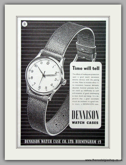 Dennison Watch Case Co. Original Advert 1949 (ref AD7112)