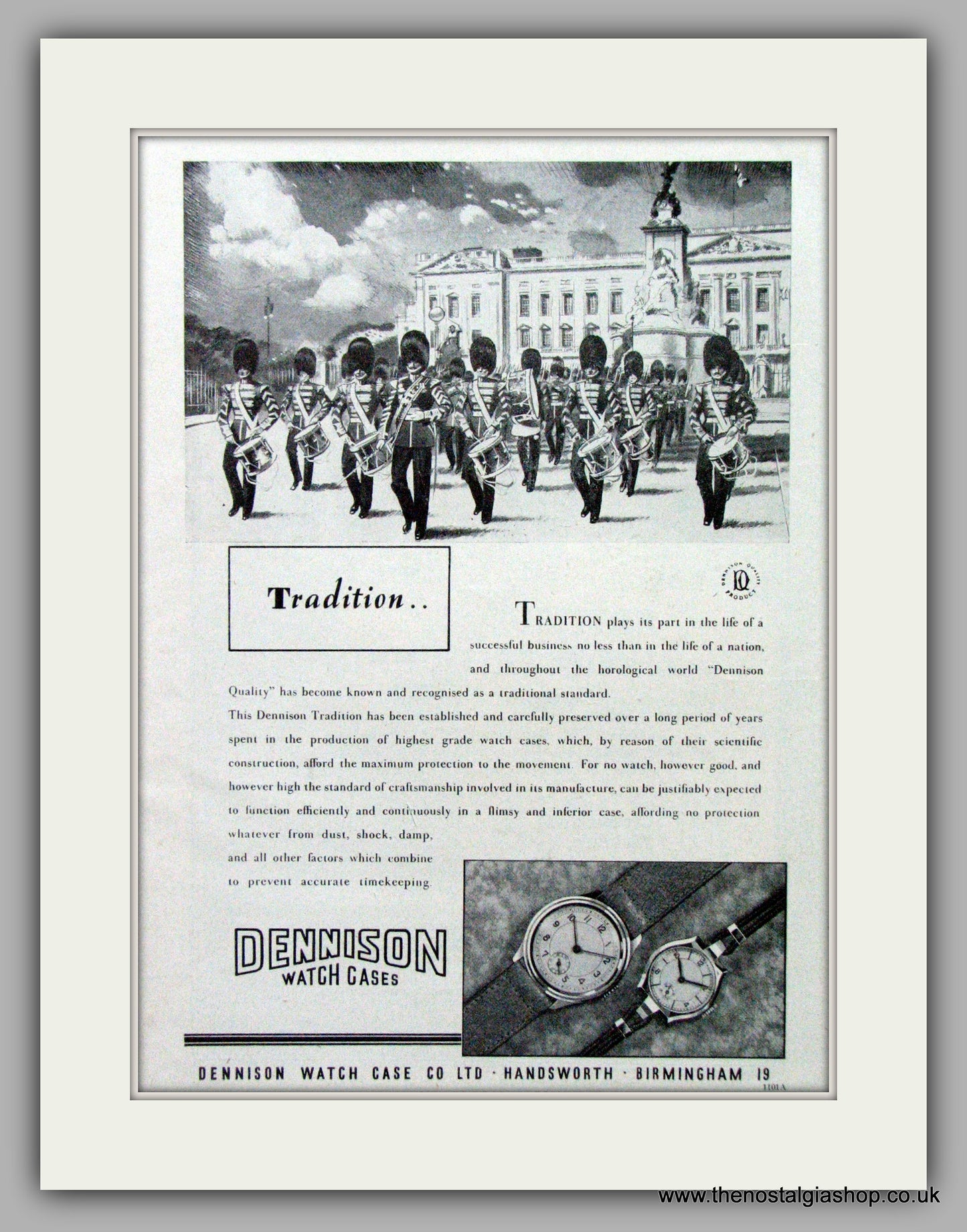 Dennison Watch Case Co. Original Advert 1946 (ref AD7122)
