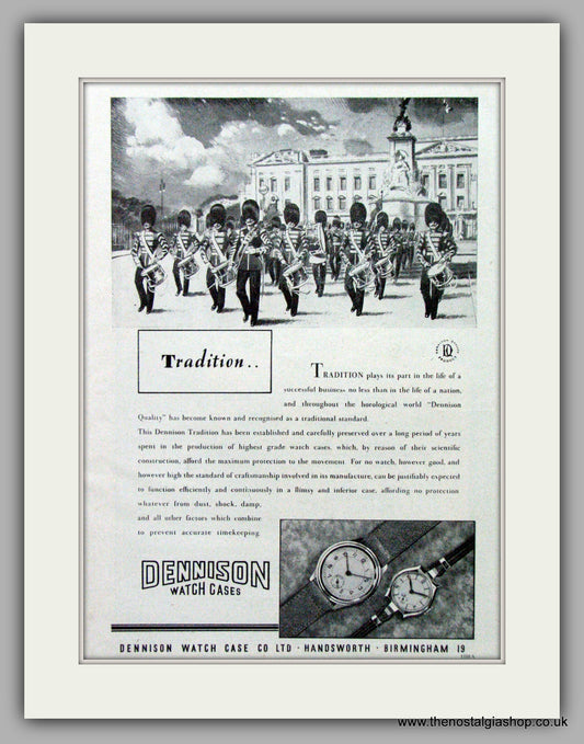 Dennison Watch Case Co. Original Advert 1946 (ref AD7122)