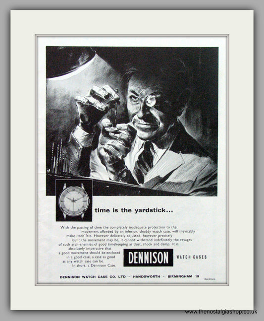 Dennison Watch Case Co. Original Advert 1958 (ref AD7127)