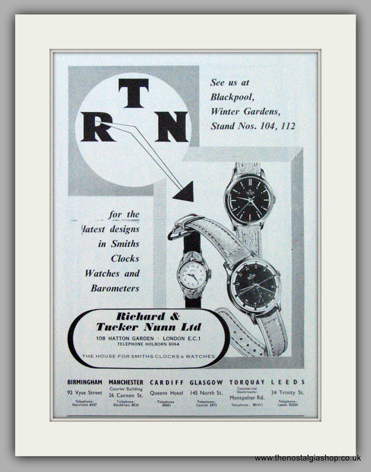 Smiths Watches. Original Advert 1957 (ref AD7161)