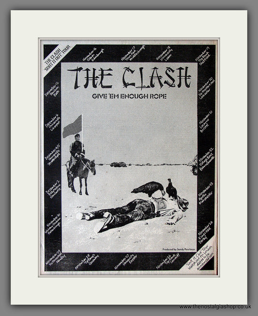 Clash (The) Give 'Em Enough Rope. Original Advert 1978 (ref AD11865)