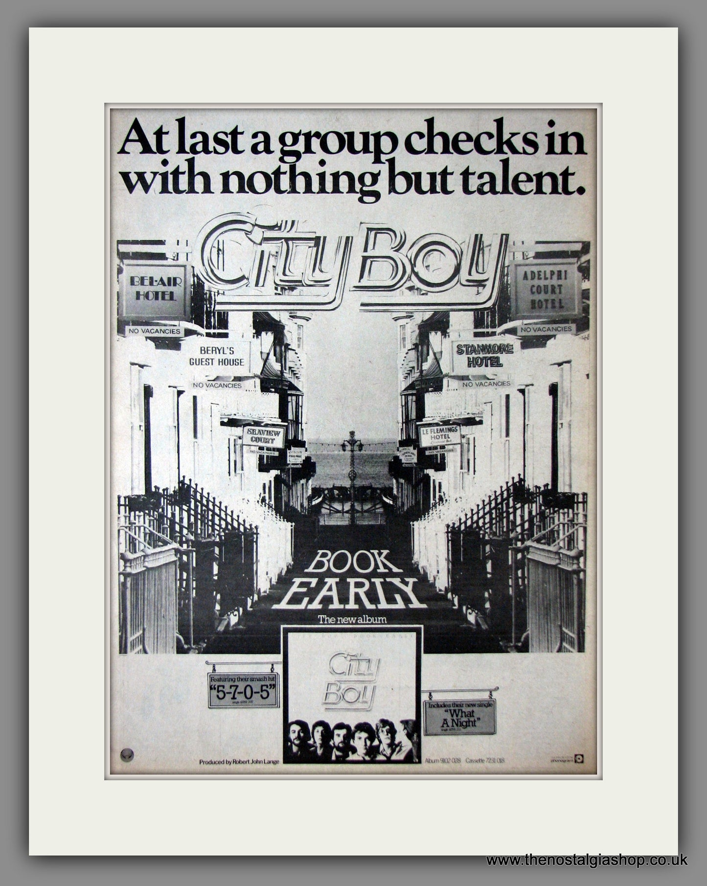City Boy. Book Early. Original Advert 1978 (ref AD11874)