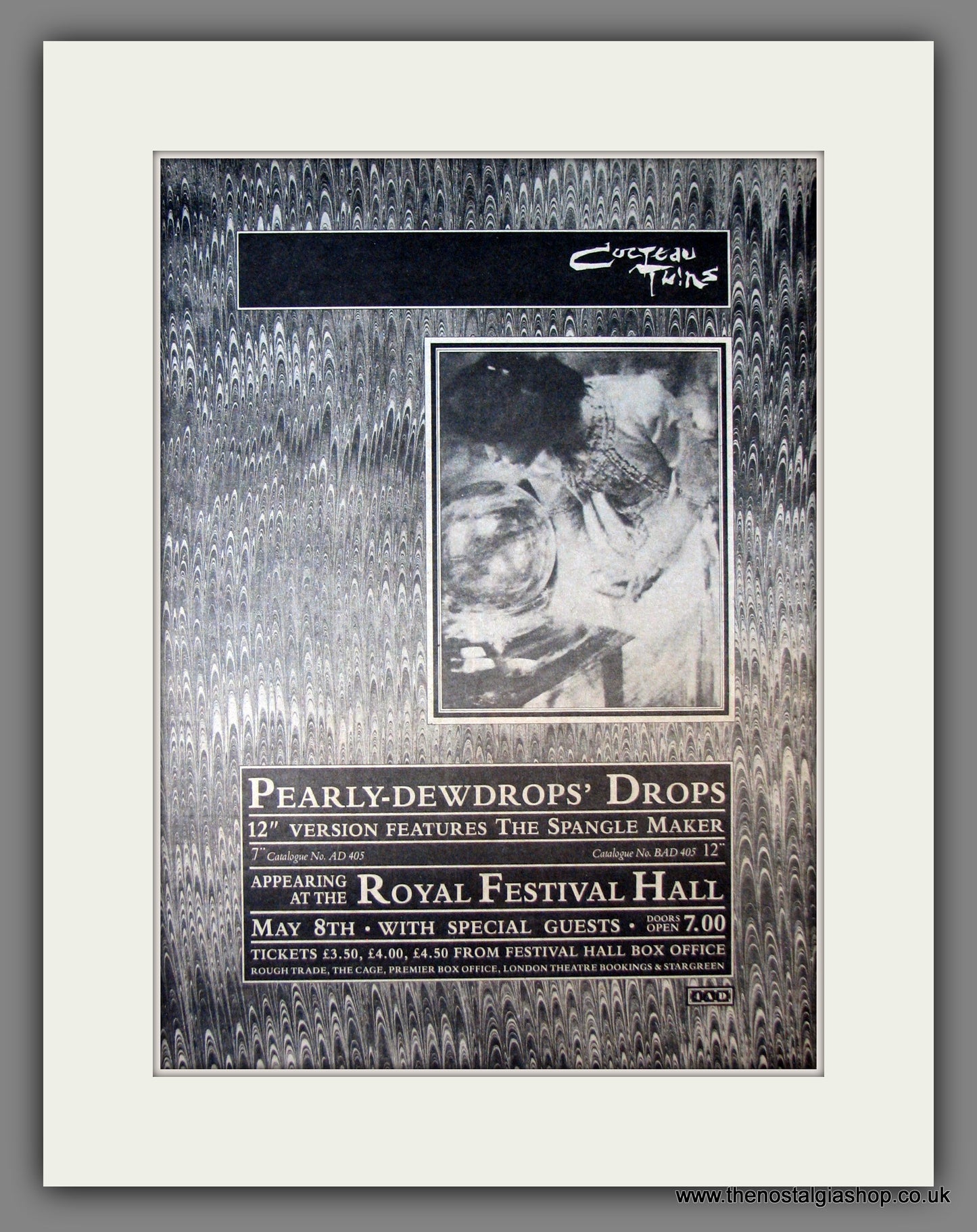 Cocteau Twins. Pearly-Dewdrops' Drops. Original Advert 1984 (ref AD11879)