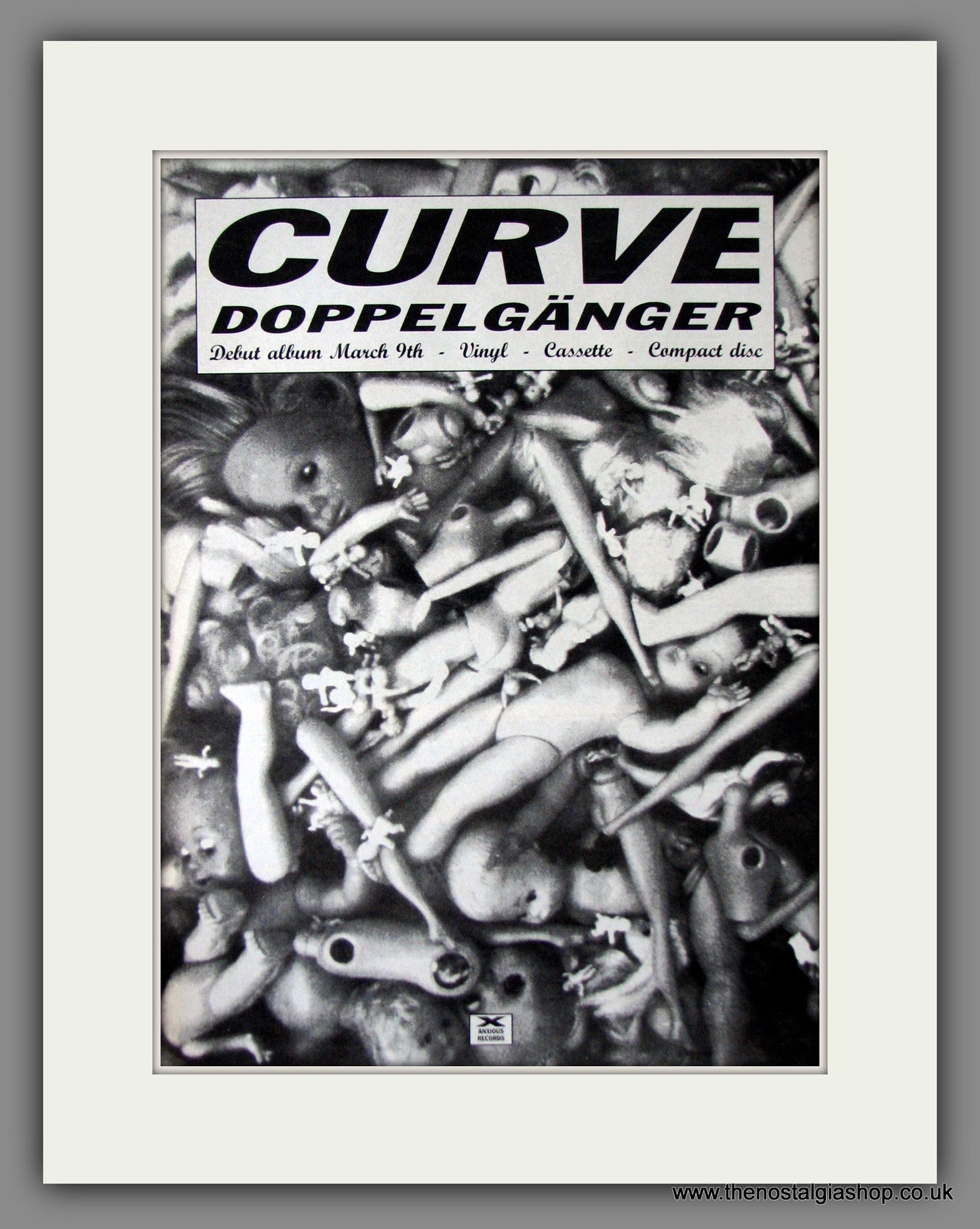 Curve. Doppelganger. Original Advert 1992 (ref AD11880)