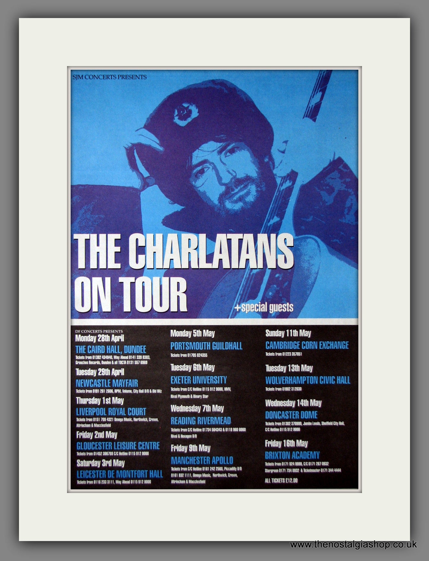 Charlatans UK Tour. Original Advert 1996 (ref AD11881)