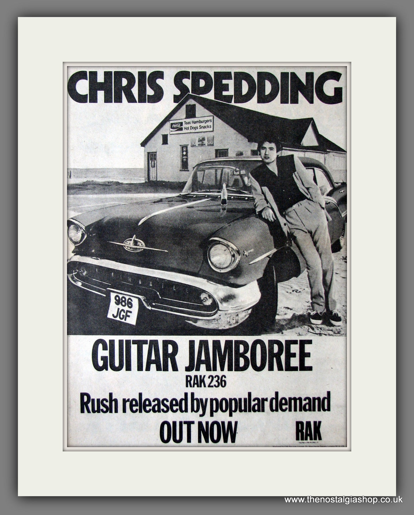 Chris Spedding. Guitar Jamboree. Original Advert 1976 (ref AD11882)