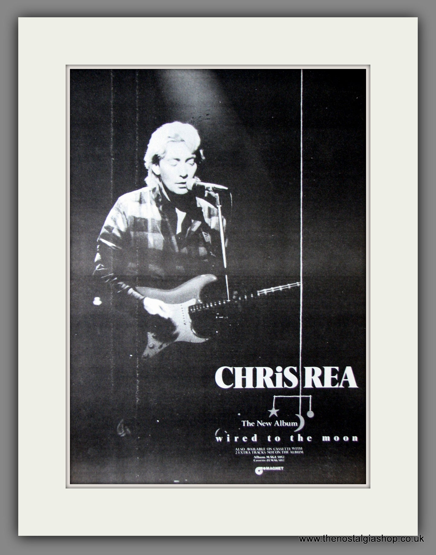 Chris Rea. Wired To The Moon. Original Advert 1984 (ref AD11884)