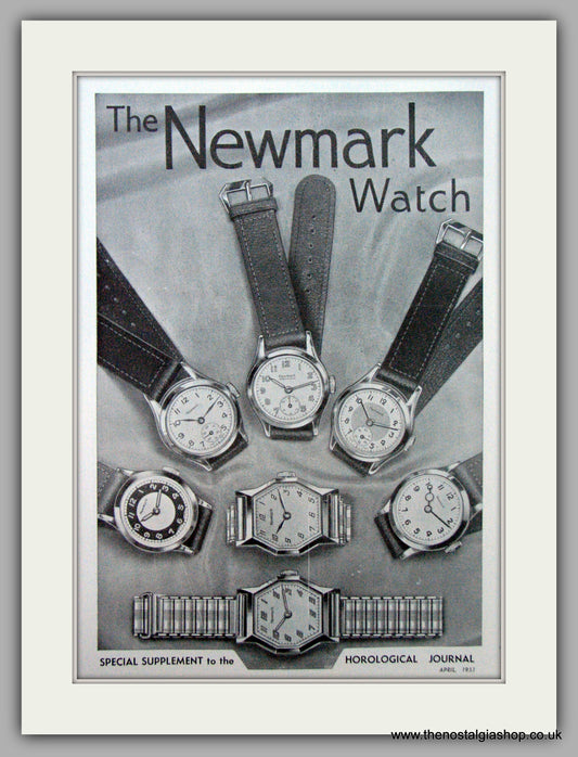 Newmark  Watches. Original Advert 1951 (ref AD7206)