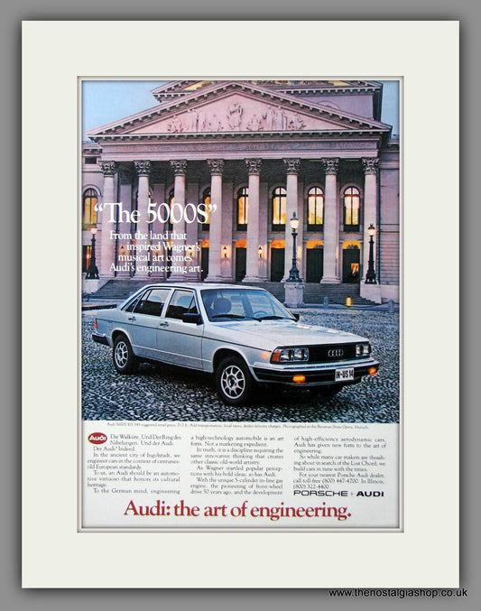 Audi 5000S. Original American Advert 1981 (ref AD54579)