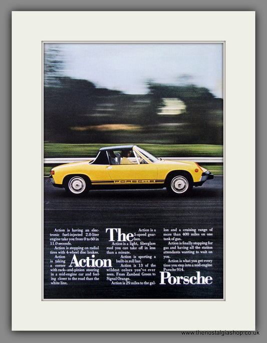 Porsche 914. Original American Advert 1973 (ref AD54607)