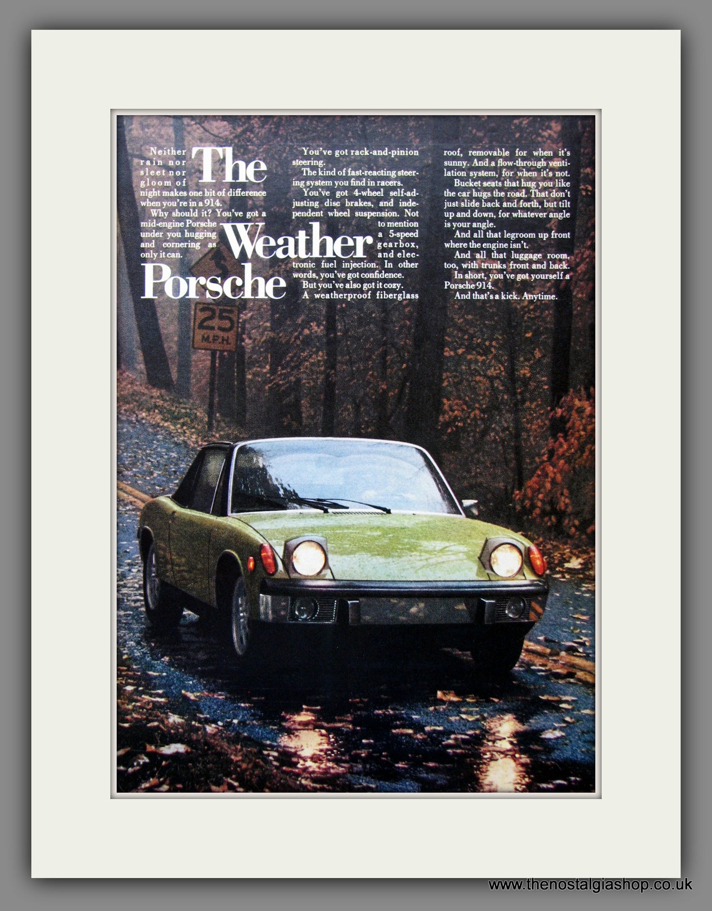Porsche 914. Original American Advert 1973 (ref AD54611)
