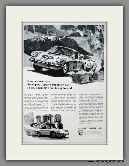 Porsche. Original American Advert 1968 (ref AD54622)