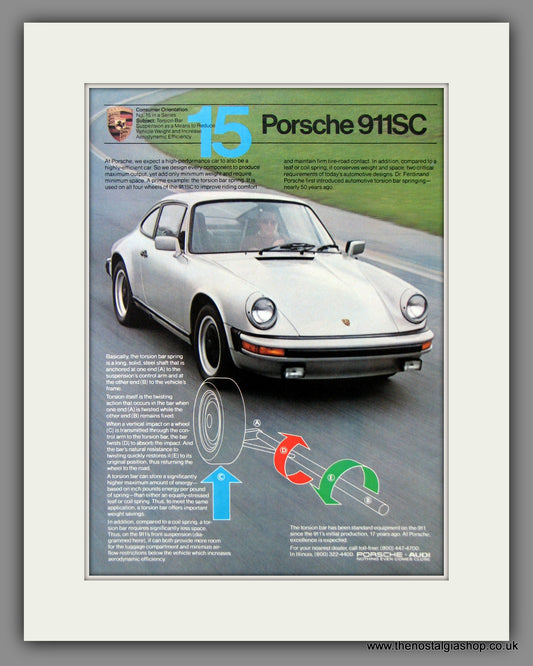 Porsche 911SC. Original American Advert 1981 (ref AD54623)