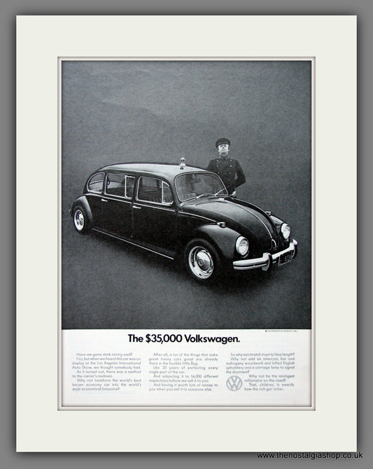 Volkswagen Beetle. Original American Advert 1971 (ref AD54689)