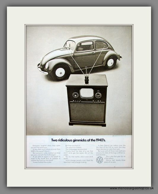Volkswagen Beetle. Original American Advert 1971 (ref AD54690)