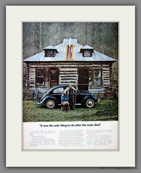 Volkswagen Beetle. Original American Advert 1971 (ref AD54691)