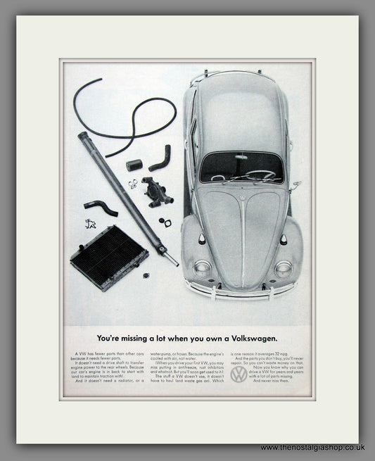 Volkswagen Beetle. Original American Advert 1965 (ref AD54698)