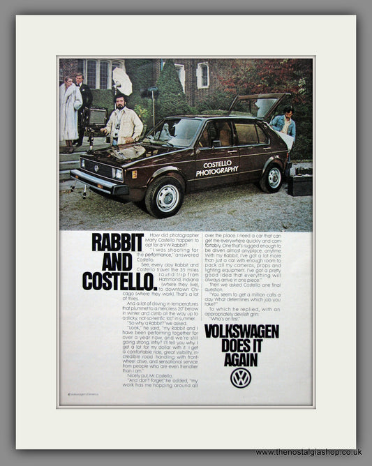 Volkswagen Rabbit. Original American Advert 1979 (ref AD54713)