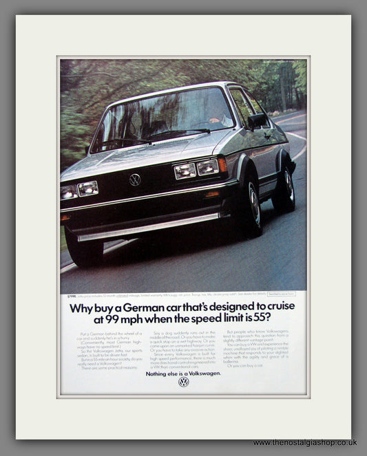 Volkswagen Jetta. Original American Advert 1983 (ref AD54714)