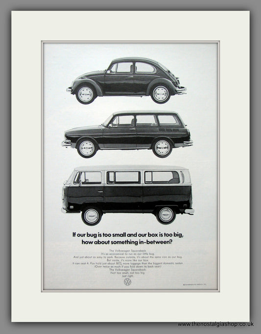 Volkswagen Squareback. Original American Advert 1971 (ref AD54801)