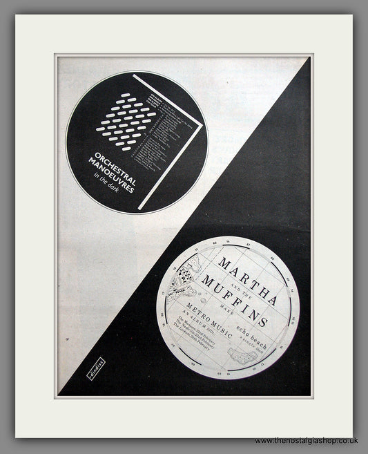 Martha And The Muffins. Echo Beach. Original Advert 1980 (ref AD11895)