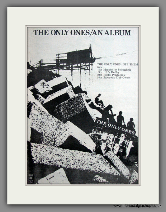 Only Ones (The) An Album and Tour. Original Advert 1978 (ref AD11908)