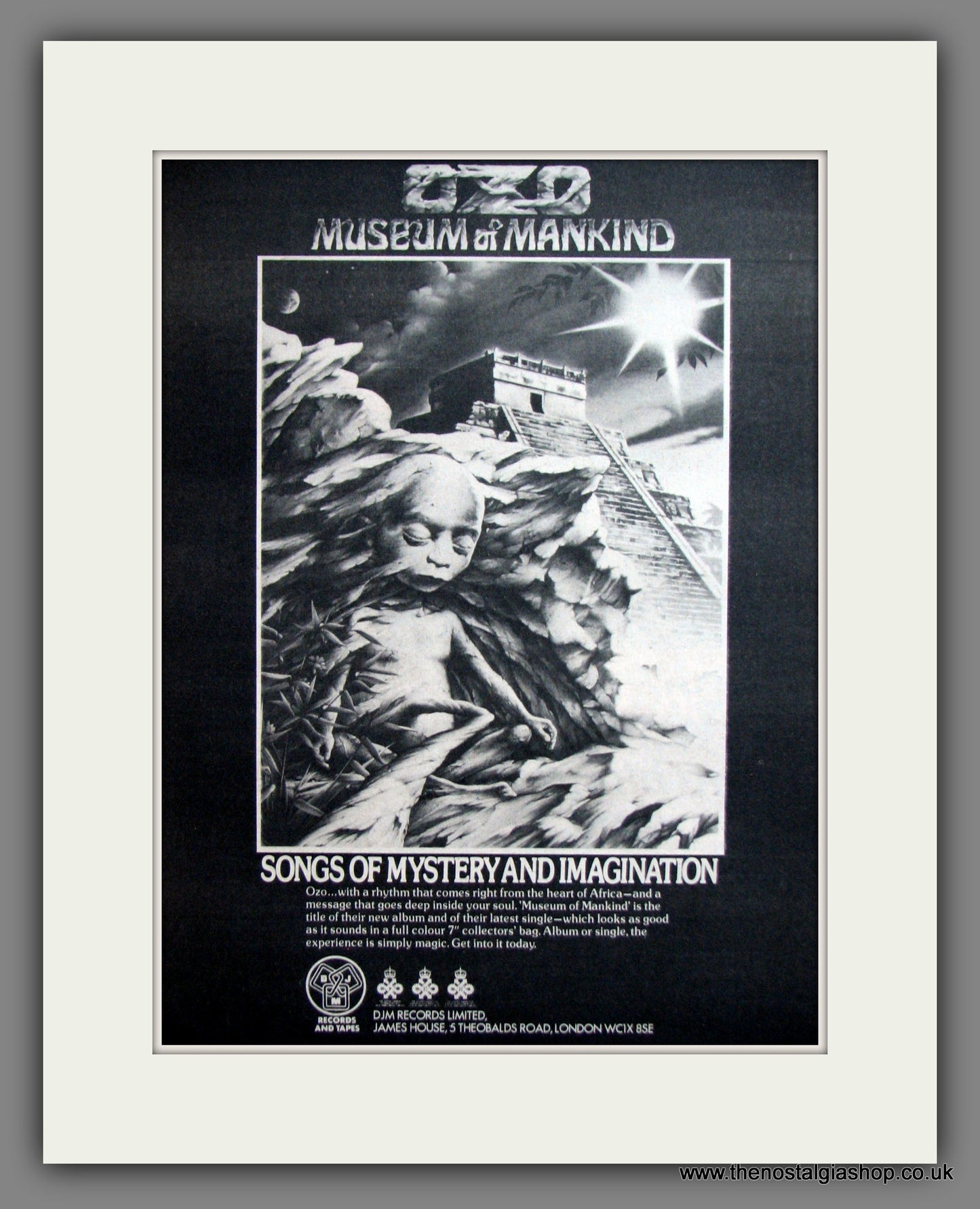 Ozo. Museum Of Mankind. Original Advert 1978 (ref AD11912)