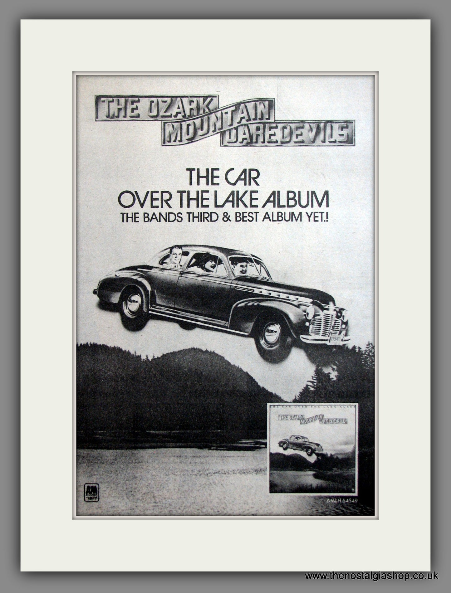 Ozark Mountain Daredevils. Car Over The Lake. Original Advert 1975 (ref AD11916)
