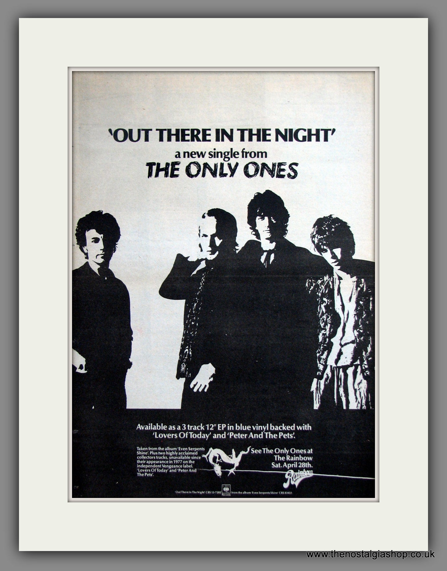 Only Ones (The) Out There In The Night. Original Advert 1979 (ref AD11911)