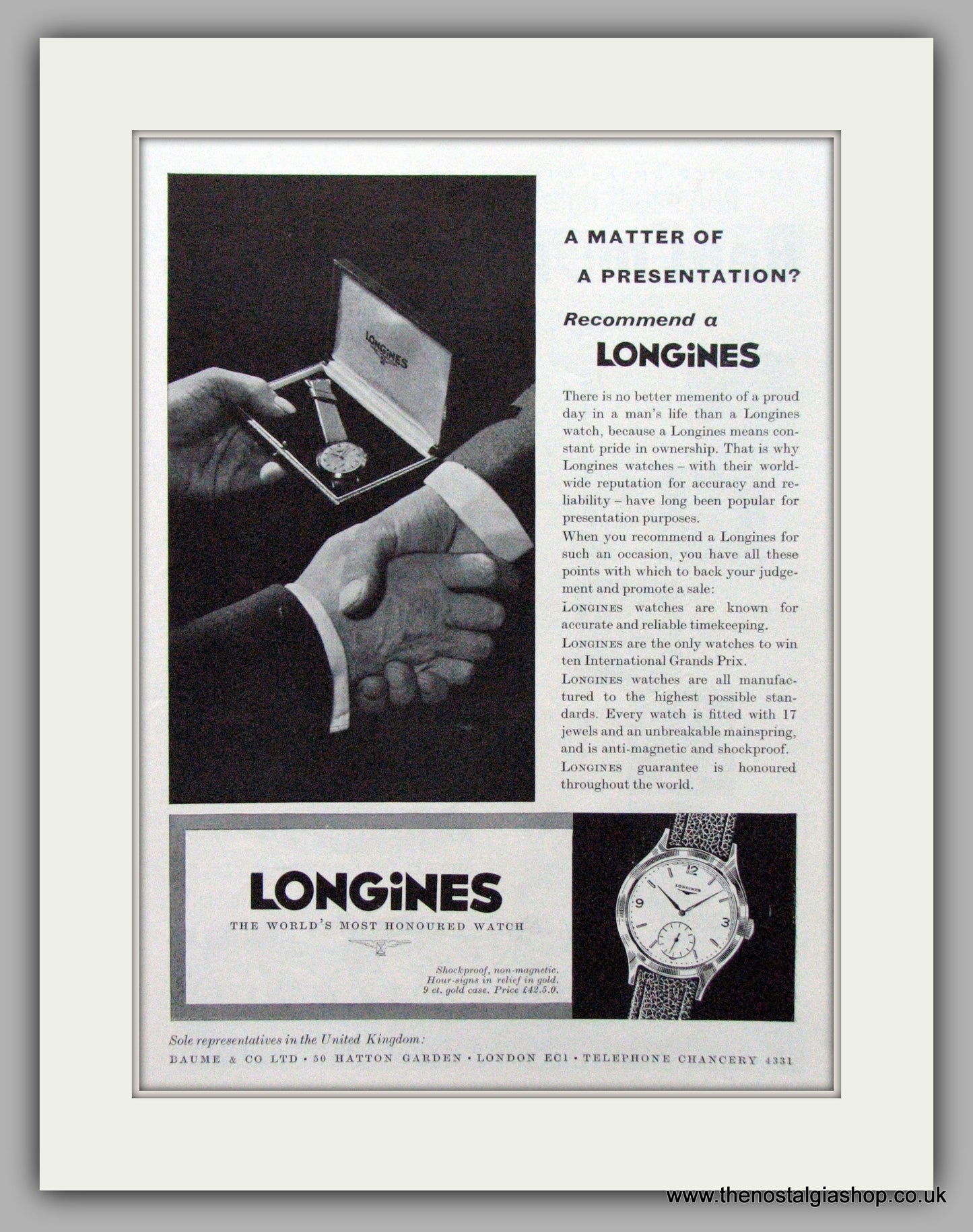 Longines Watches. Set Of 3 Original Adverts 1960/61.  (ref AD7542)