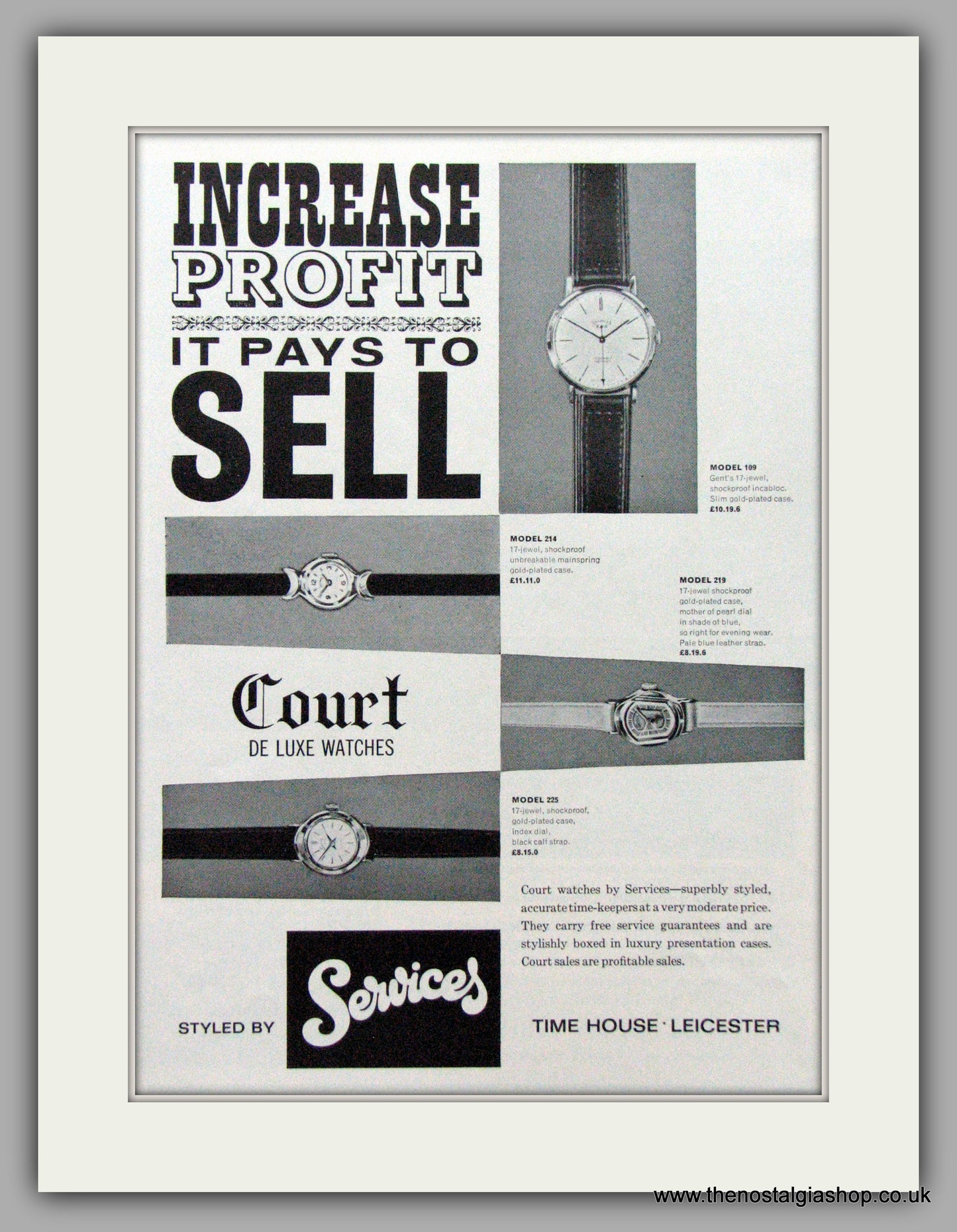 Services Watches. Original Advert 1961.  (ref AD7545)