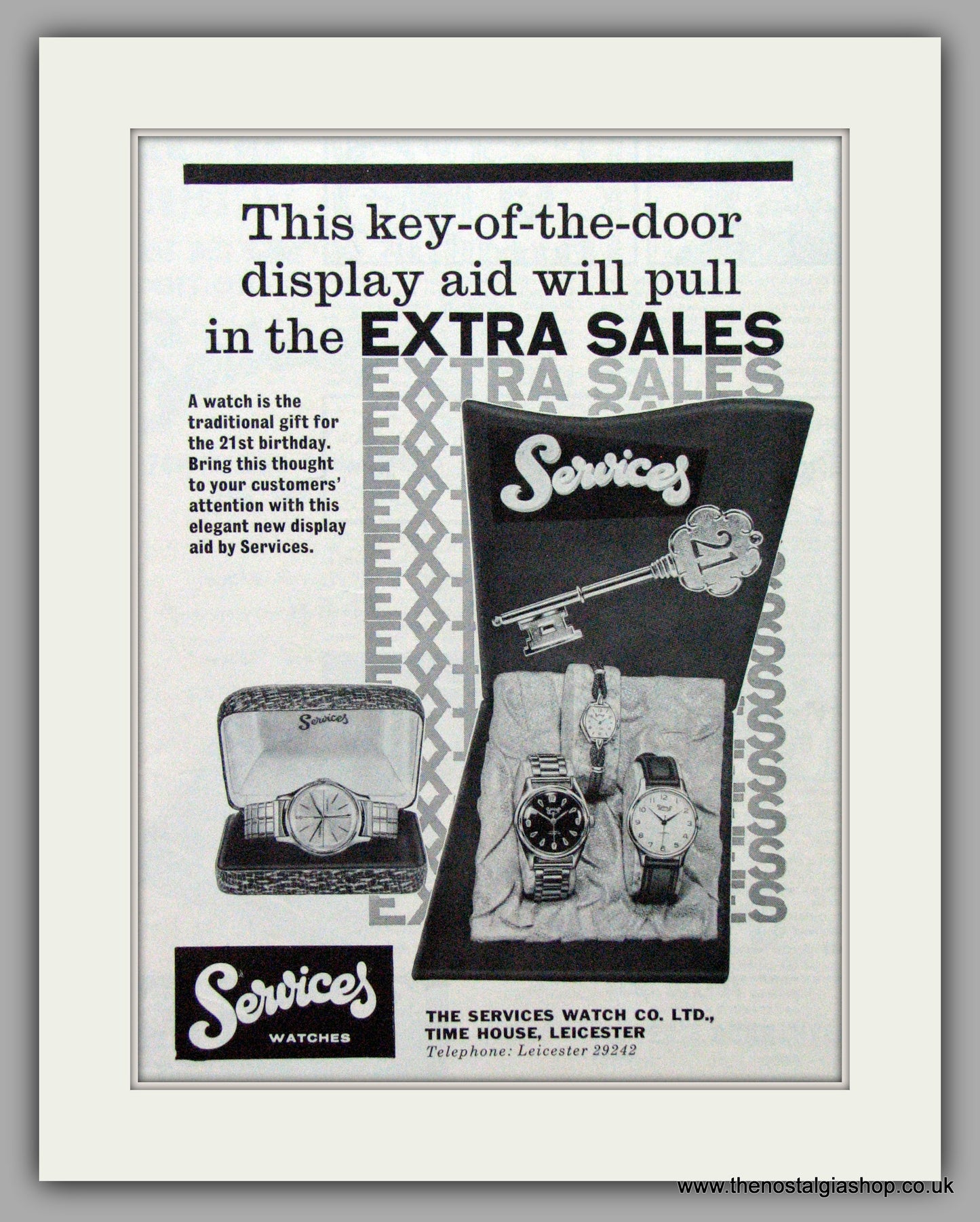 Services Watches. Original Advert 1962.  (ref AD7562)