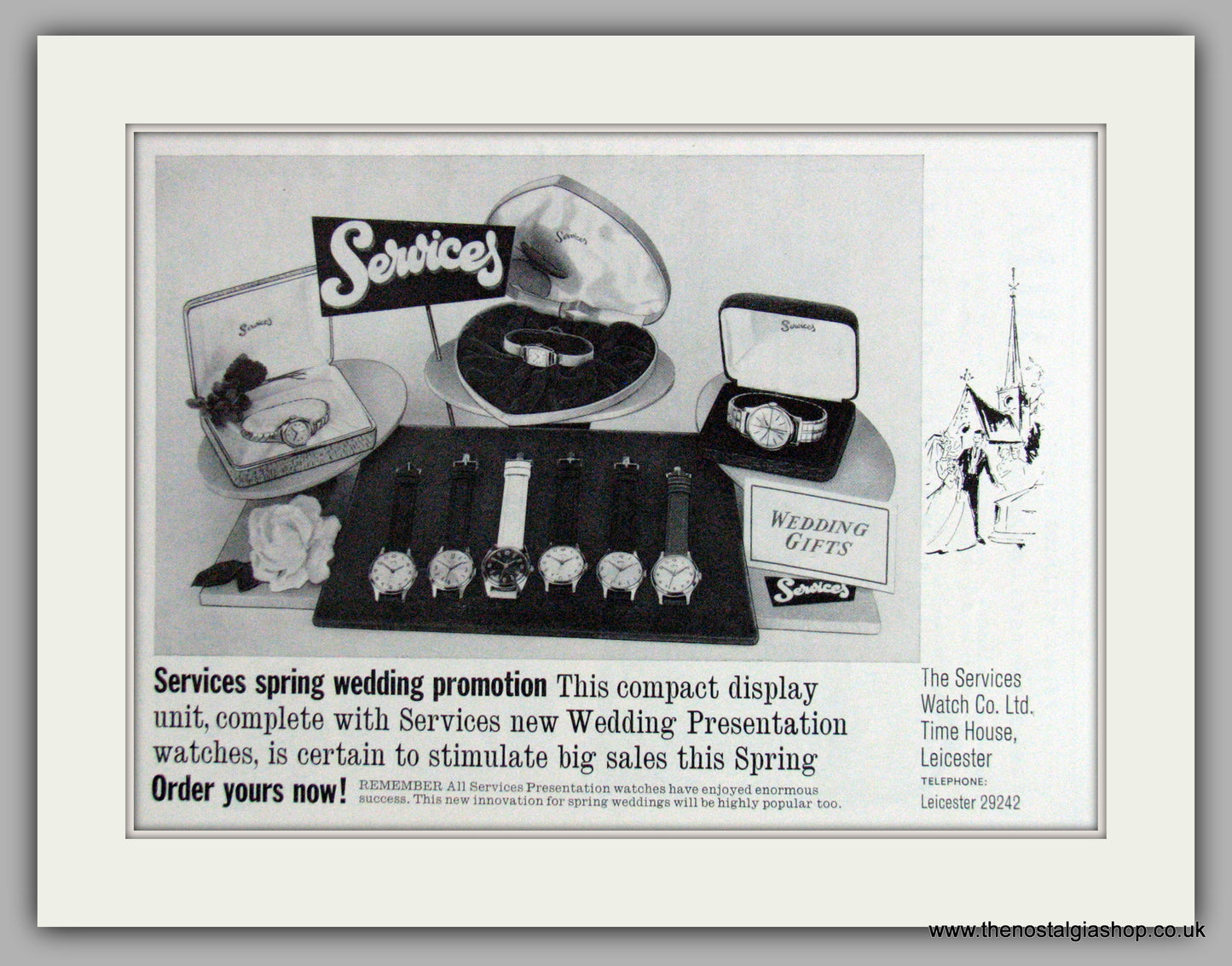 Services Watches. Original Advert 1962.  (ref AD7564)