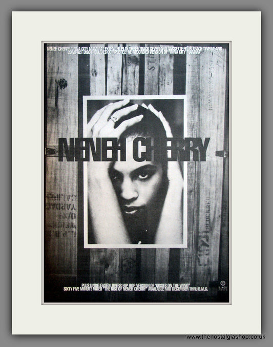 Neneh Cherry. Inna City Mamma. Original Advert 1989 (ref AD12044)