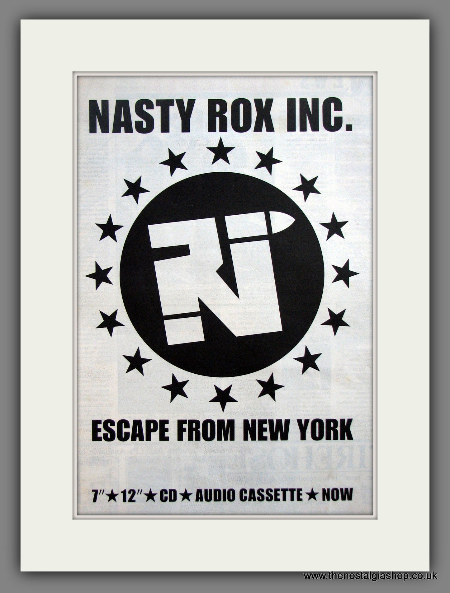 Nasty Rox Inc. Escape From New York. Original Advert 1988 (ref AD12052)