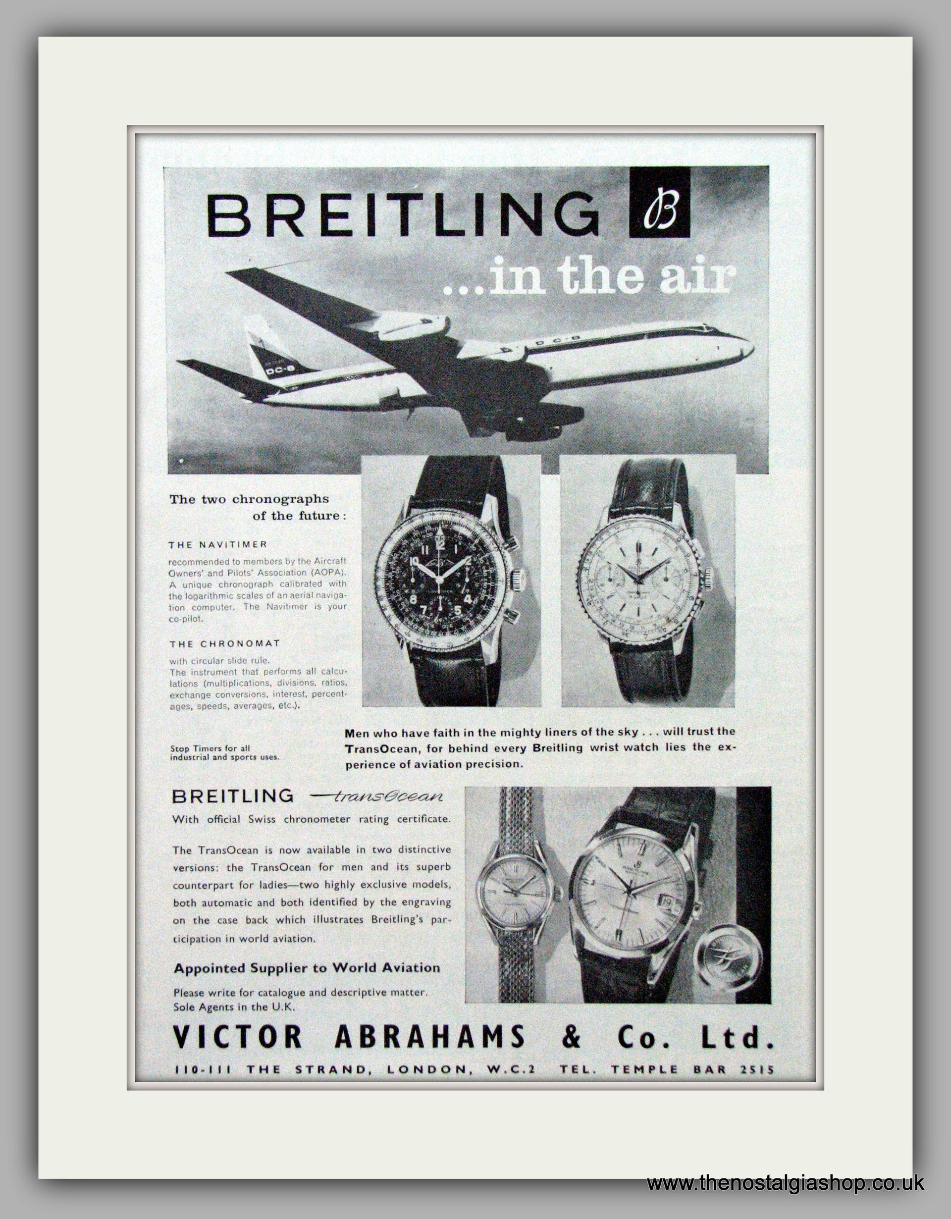 Breitling Original Advert (ref AD7591) – The