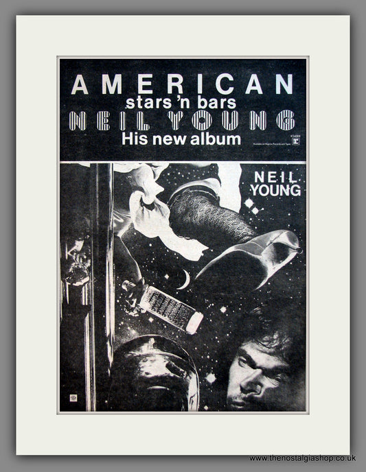 Neil Young. American Stars 'n Bars. Original Advert 1977 (ref AD12034)