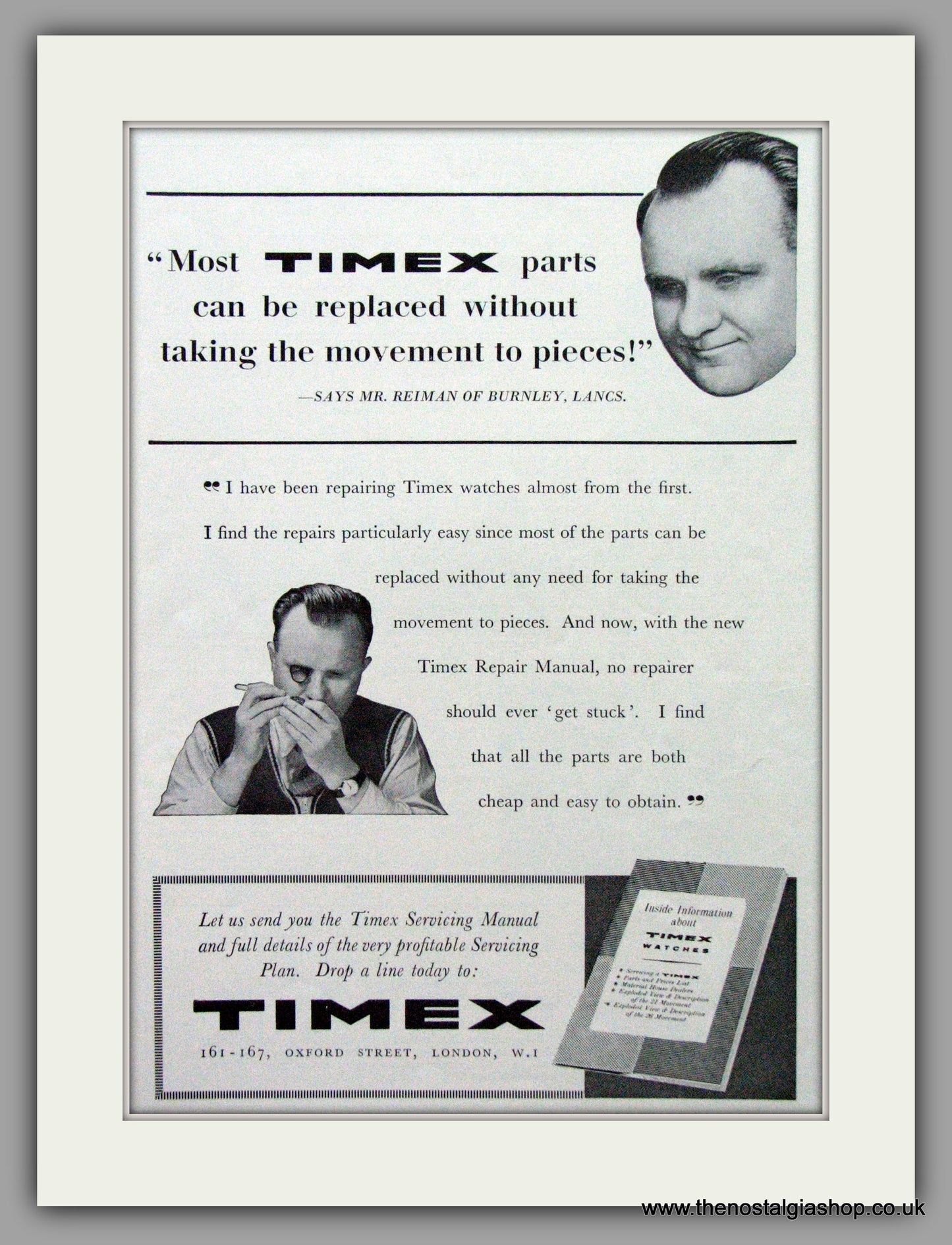 Timex Watches. Set of 3  Original Adverts 1957.  (ref AD7611)