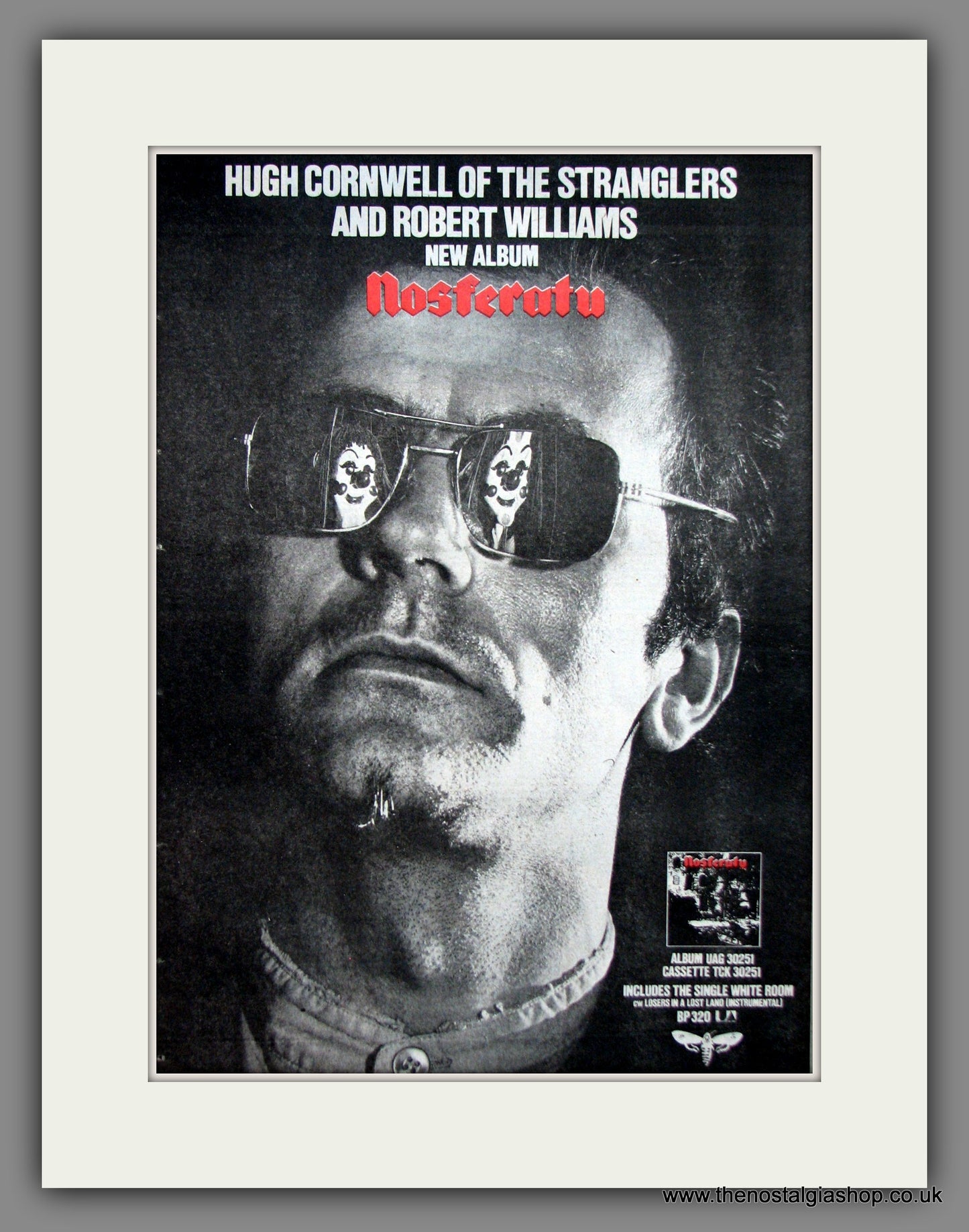 Hugh Cornwell. Nosferatu. Original Advert 1979 (ref AD12078)