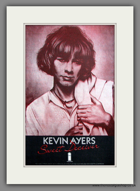 Kevin Ayers. Sweet Deceiver. Original Advert 1975 (ref AD11960)