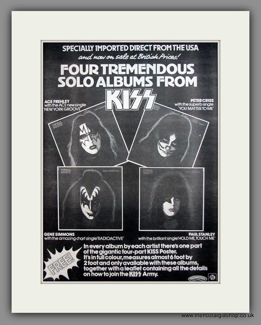 Kiss, Get The Albums!!. Original Advert 1979 (ref AD11961)