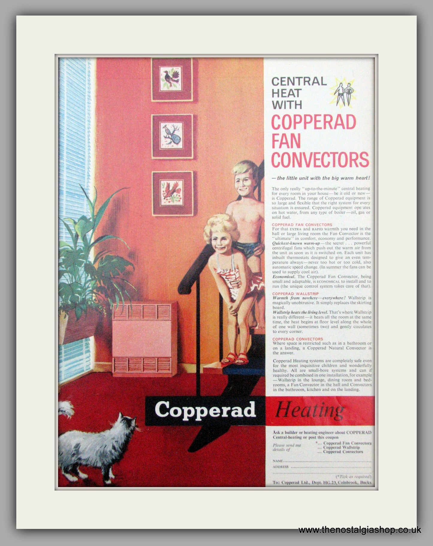 Copperad heating. Original Advert 1962 (ref AD7462)