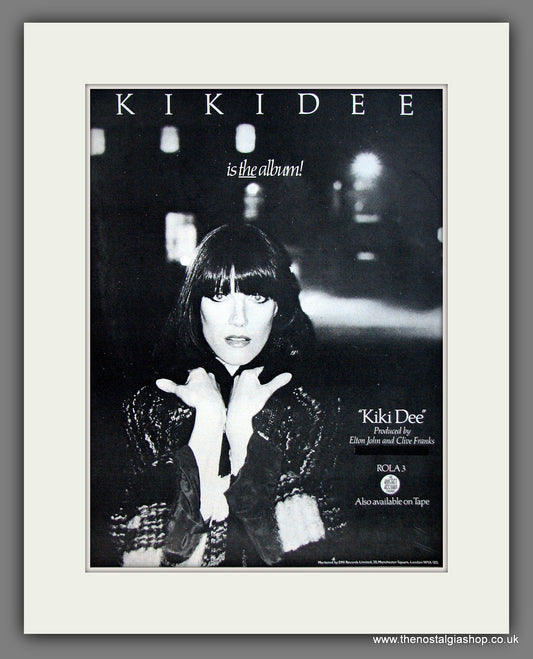 Kiki Dee.  Original Advert 1977 (ref AD11993)