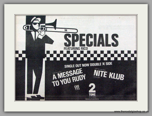 Specials (The) A Message to You Rudy. Vintage Advert 1979 (ref AD7480)